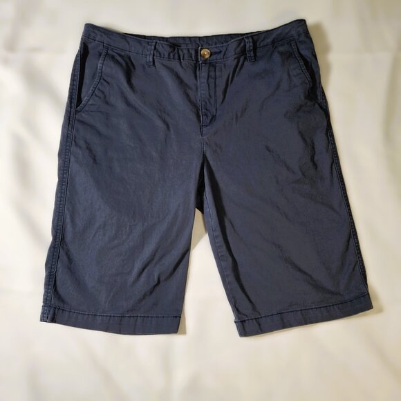 Womens Cotton Bermuda Shorts Size 10 Cotton Spandex w Stretch Dusty Blue George - Picture 4 of 10